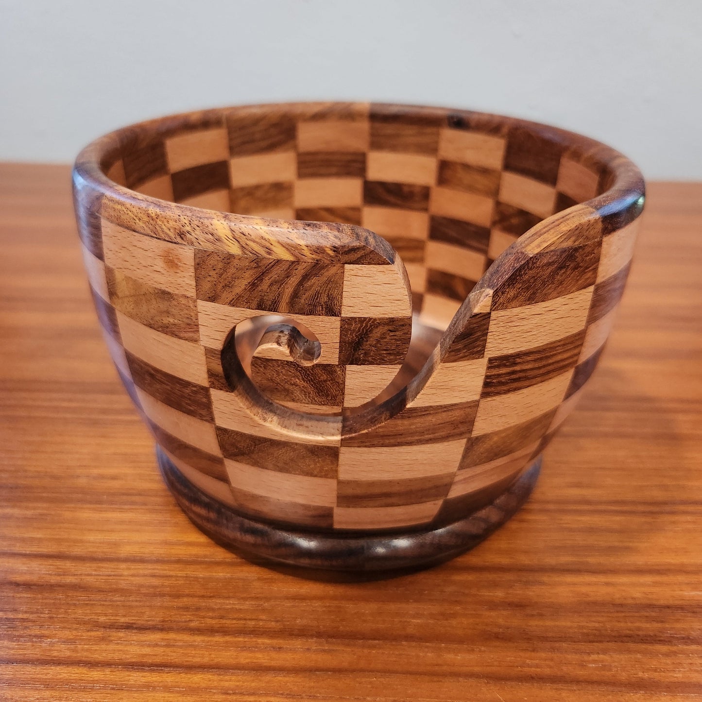 Checkered Yarn Bowl