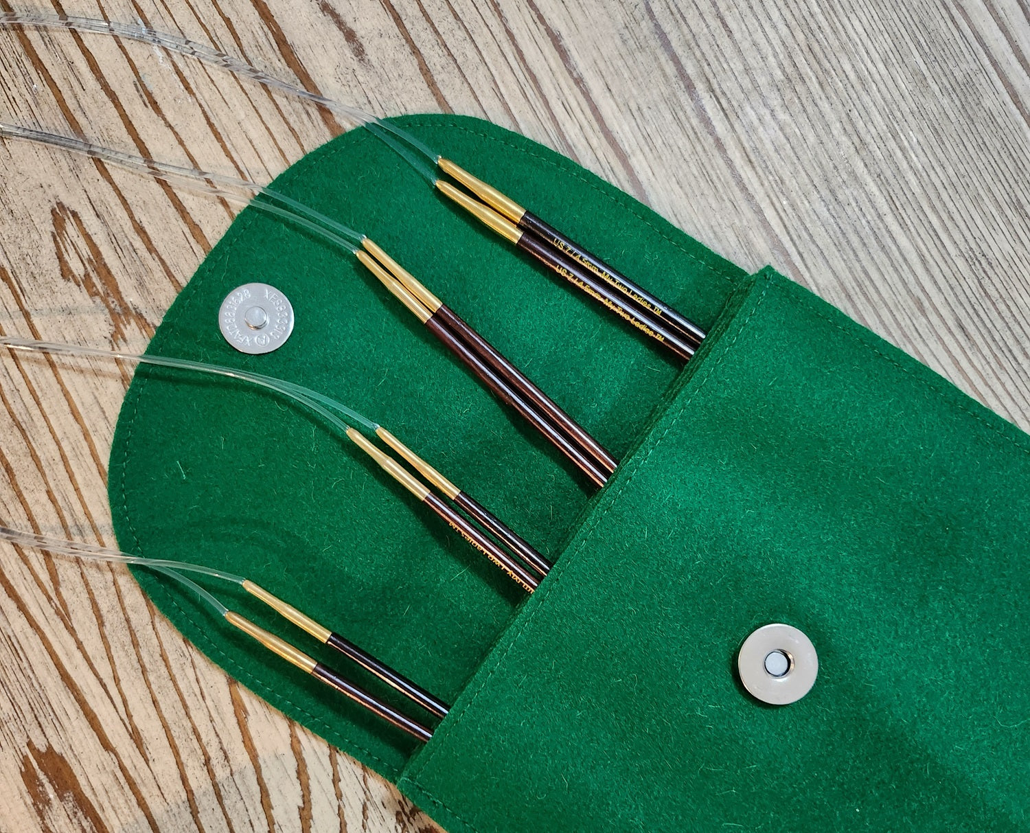 9 inch Circular Knitting Needles Set US Size 10, Size 9, Size 8, Size 7,  Size 6 with Premium USA-Made tubing Brilliant Knitting BR
